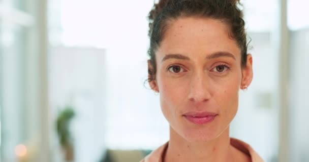 Innováció Jövőkép Bizalom Egy Üzletasszony Irodai Portré Karrier Motiváció Vagy — Stock videók