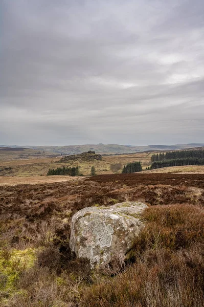 Baldstone Gib Torr Looking Roaches Ramshaw Rocks Hen Cloud Winter — Stock Photo, Image