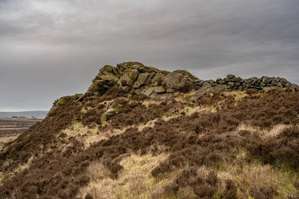 Baldstone Gib Torr Hledí Šváby Ramshaw Rocks Hen Cloud Během — Stock fotografie