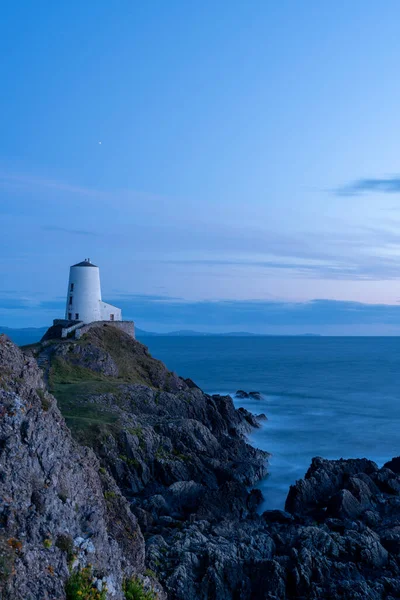 Faro Dell Isola Llanddwyn Twr Mawr Ynys Llanddwyn Anglesey Galles — Foto Stock