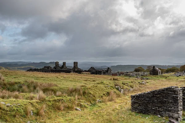 Abandoned Rhos Slate Quarry Capel Curig Moel Siabod Snowdonia National — Stock Photo, Image