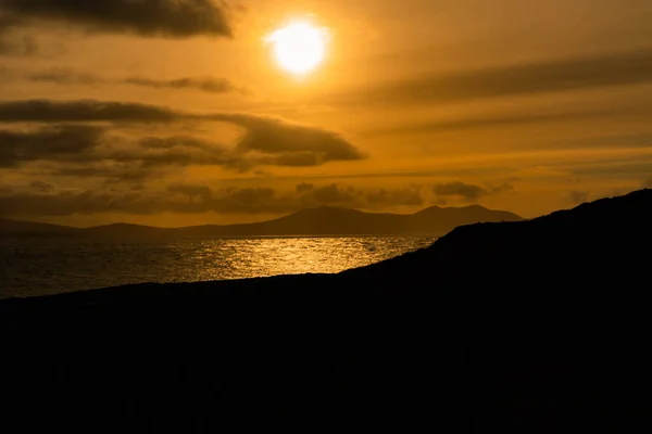 Вид Полуостров Янис Лландвин Англеси Северный Уэльс Восходе Солнца — стоковое фото