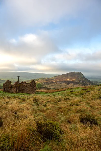 Ngiltere Bozkırı Manzarası Ngiltere Nin Peak District Ulusal Parkı Nda — Stok fotoğraf