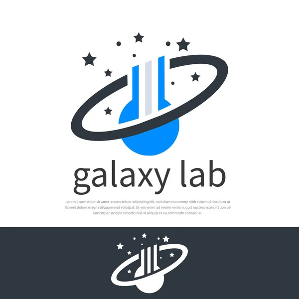 Logo Lab Galaxy Vector Star Icon Symbol — Stock vektor