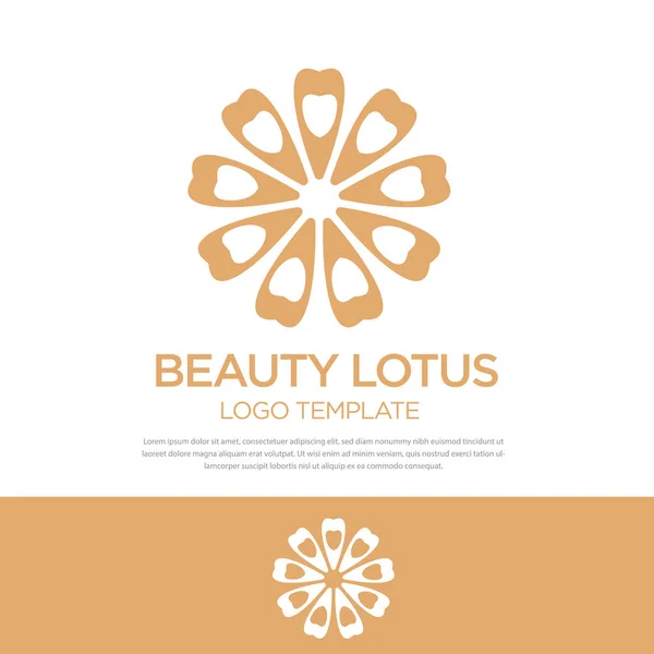 Luxusní Květina Beauty Logotyp Lineární Univerzální List Květinové Logo — Stockový vektor