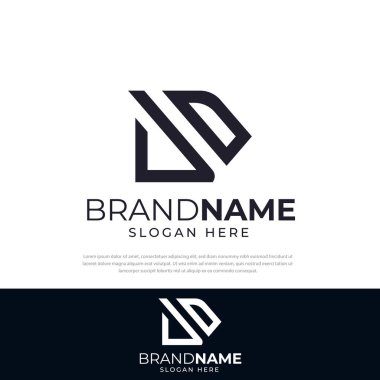 Logo tasarım harfi D yaratıcı modern tasarım şablonu d sembol simgesi
