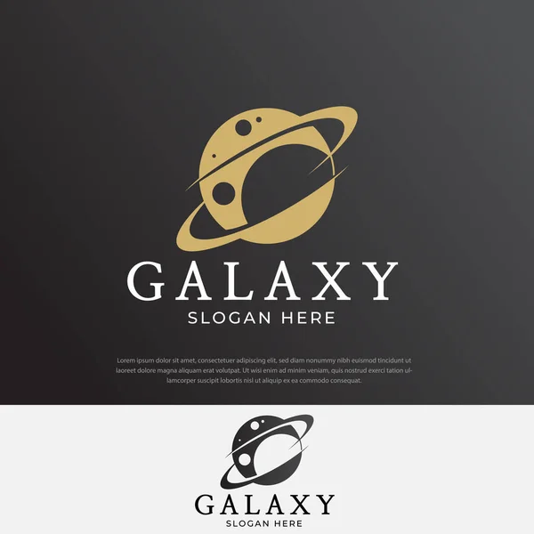Glaciation Logo Conception Planète Symbole Galaxie Conception Illustration Modèle — Image vectorielle