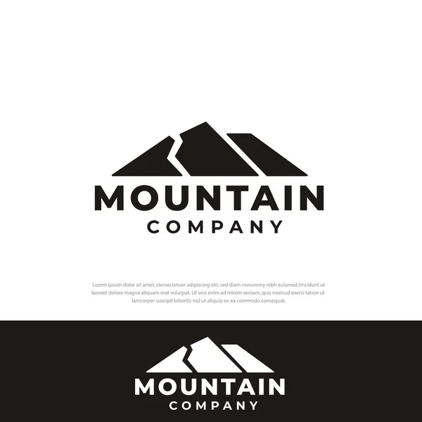 Mountain Design Logo Travel Design Template Symbol Mountain Peak Illustration — Wektor stockowy