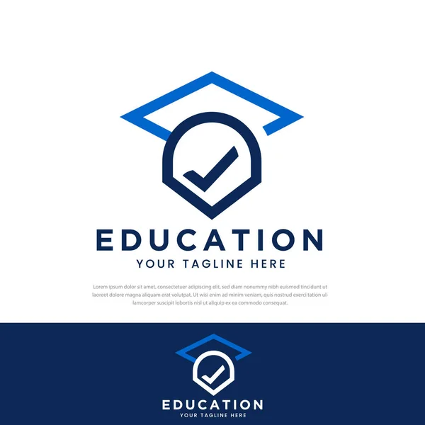 Εκπαιδευτικό Λογότυπο Σχεδιασμού Toga Απλό Εικονίδιο Τσιμπούρι Εκπαίδευση Πανεπιστήμιο Διανυσματική — Διανυσματικό Αρχείο