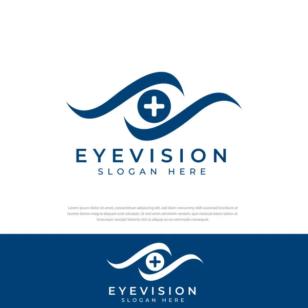 Abstraktes Logo Einfaches Auge Gesundheitssymbol Augenpflege Symbol Symbol Vorlage — Stockvektor