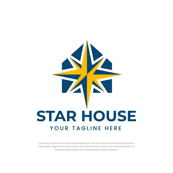 Star Logo Design Und Symbole Design Vorlage Für Home Symbole — Stockvektor