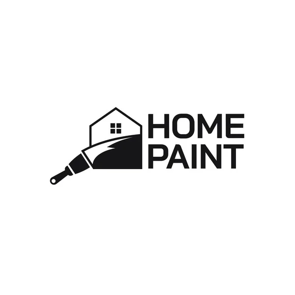 Logo Creative House Paint Concept Plantillas Diseño Símbolos Iconos — Archivo Imágenes Vectoriales