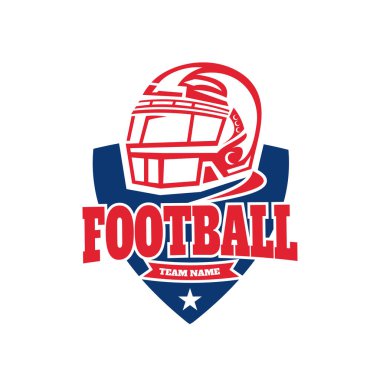 American Football Tournament Design Logo,player helmet vector,American Football,Emblem,sports,design template.