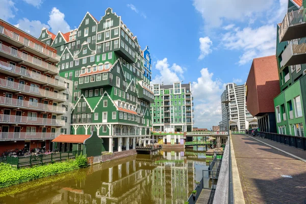 Zaandam Città Una Popolare Destinazione Viaggio Giorno Amsterdam Città Olanda — Foto Stock