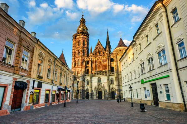Historical Cathedral Old Town Kosice Slovakia — 图库照片