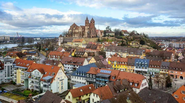 Breisach Rhein Historical Old Town Germany Lays German French Border — Stok Foto