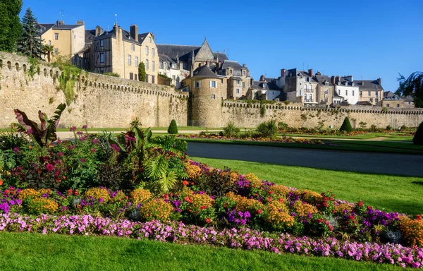 Tarihi Duvar Örülmüş Vannes Brittany Fransa — Stok fotoğraf