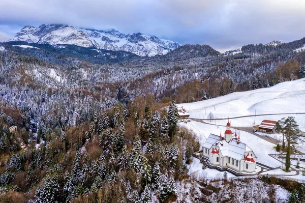 Igreja Hergiswald Importante Destino Histórico Peregrinação Kriens Suíça Nas Montanhas — Fotografia de Stock