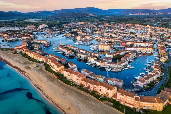 Port Grimaud Kota Tepi Laut Dekat Tropez Provence Prancis Dikenal — Stok Foto