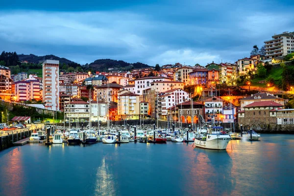Pelabuhan Indah Kota Mutriku Provinsi Gipuzkoa Negara Basque Spanyol Stok Foto