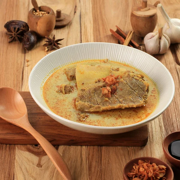 Gule Kambing Kari Kambing Jawa Timur East Java Lamb Curry - Stock-foto