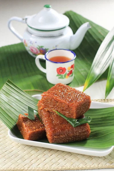 Wajik Wajit Ngora Lanche Indonésio Tradicional Feito Com Arroz Glutinoso — Fotografia de Stock