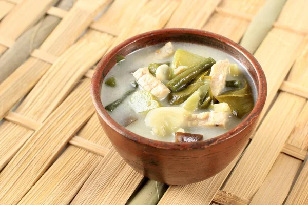 Sayur Lodeh Eller Grönsaker Med Kokosmjölk Soppa Traditionell Indonesisk Mat — Stockfoto