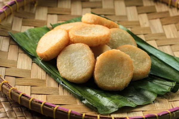 Ulen Ketan Indonesian Traditional Snack Made Steam Sticky Rice Compressed — Fotografia de Stock