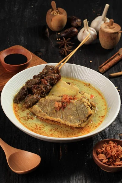 Gule Kambing Jawa Timur Lub East Java Lamb Curry Pyszne — Zdjęcie stockowe