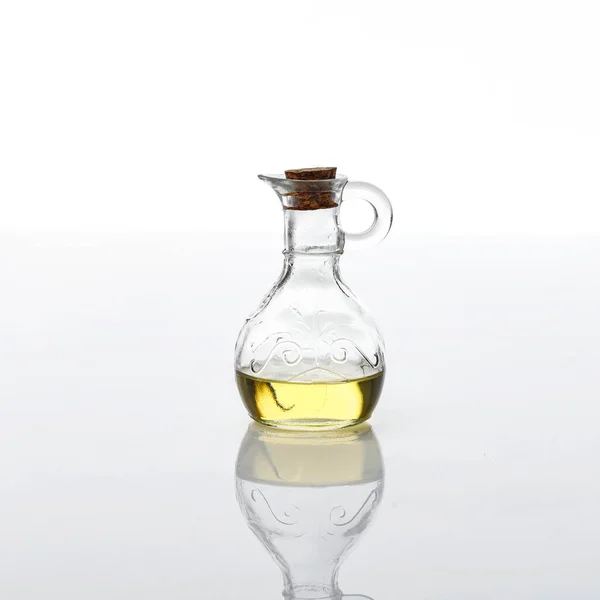 Olive Oil Vintage Bottle Isolated White — Stock Photo, Image