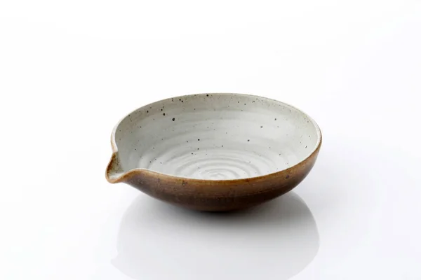 Керамический Ructis Mixing Bowl Изолированный Белом Фоне — стоковое фото