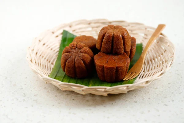 Bolu Sakura Dampfkaramellkuchen Hergestellt Aus Karamell Mit Kuchenteig Aus Zucker — Stockfoto