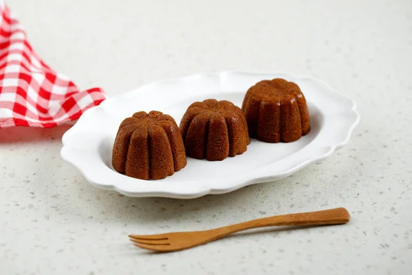 Bolu Sakura Steamed Caramel Cake Made Caramel Cake Batter Egg — Stock Photo, Image