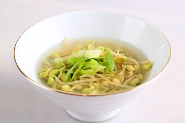 Sojasprossen Suppe Kongnamul Guk Koreanischer Food Style Erfrischend Serviert Auf — Stockfoto