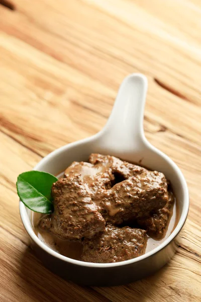 Semur Daging Sapi Estofado Carne Dulce Indonesia Menú Indonesio Popular — Foto de Stock