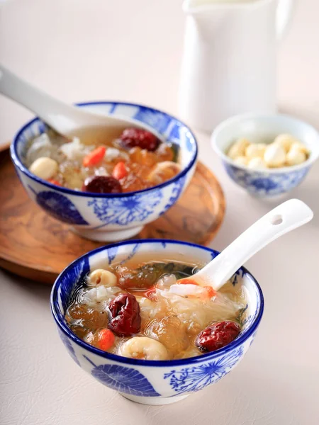 Hälsosam Asiatisk Efterrätt Cheng Teng Cheng Tng Triple Colagen Dessert — Stockfoto