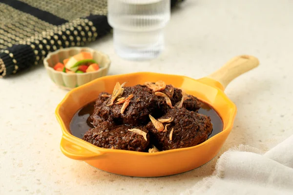 Malbi Daging Sapi Palembang Semur Sweet Beef Stew Sumatra Sul — Fotografia de Stock