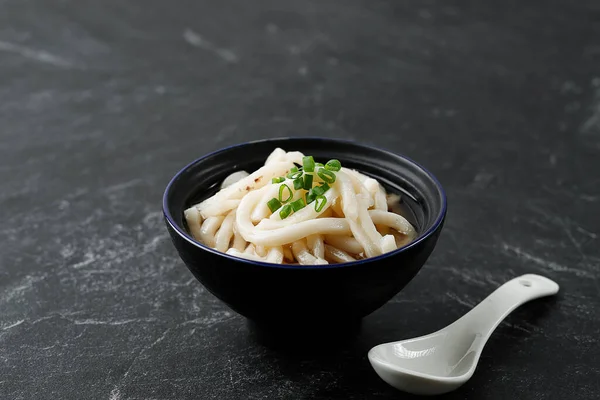 Iseudon Lokale Japanse Udon Noodle Keuken Met Dikke Saus Black — Stockfoto