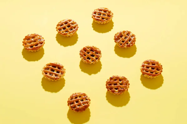 Selected Focus Pineapple Pie Nastar Keranjang Popular Ananas Tart Pie — Stock Photo, Image