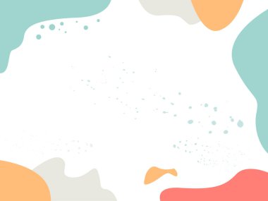 El çizimi suluboya renkli çiçek ve yaprak arkaplan