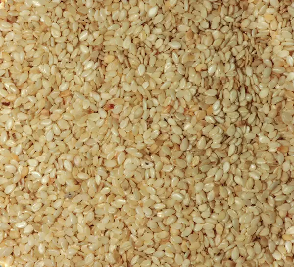 Background Sesame Seeds Gergelim Top View Texture Close Sesame Seeds — Stock Photo, Image