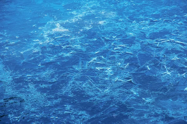 Téli Természet Háttér Blokkok Jég Fagyasztott Víz Tavasszal Vízen Sodródó — Stock Fotó