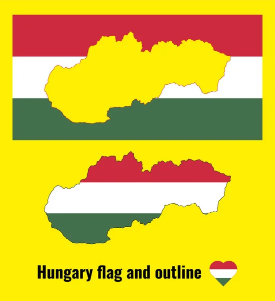 Угорський Прапор План Карта Прапора Угорщини Приклад — стокове фото