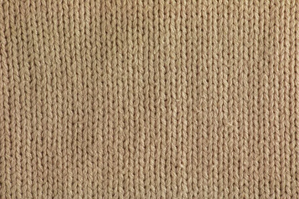 Tapete Malha Bege Close Textura Têxtil Sobre Fundo Bege Fundo — Fotografia de Stock