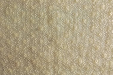 Örgü yünlü kürk dokusuna yaklaş. Melanj yumuşacık örülmüş iplik süveter veya eşarp arka plan olarak.