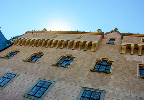 Slovakya 'daki güzel Bojnice kalesi, Orta Avrupa, UNESCO. Ortaçağ mimari anıtı.