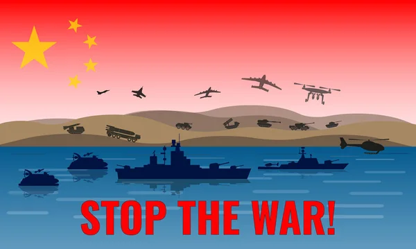 Illustration Chinese Military Exercises Coast Taiwan South China Sea View — 스톡 사진