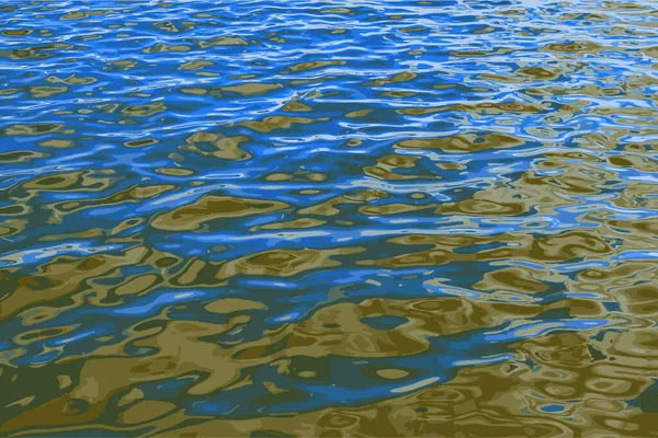 Illustration Water Ripple Texture Background Wavy Water Surface Sunset Golden —  Fotos de Stock