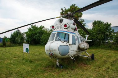 Aeroclub, Nitra, Slovakia - 06.16.2022: MIL MI 2 HOPLITE on the territory of the Aeroclub in Nitra.