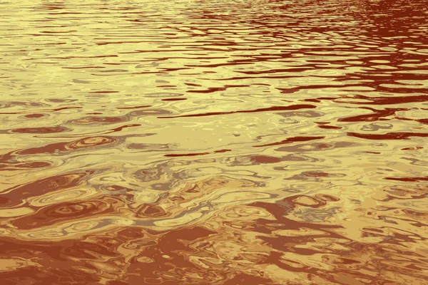 Illustration Water Ripple Texture Background Wavy Water Surface Sunset Golden — 图库照片